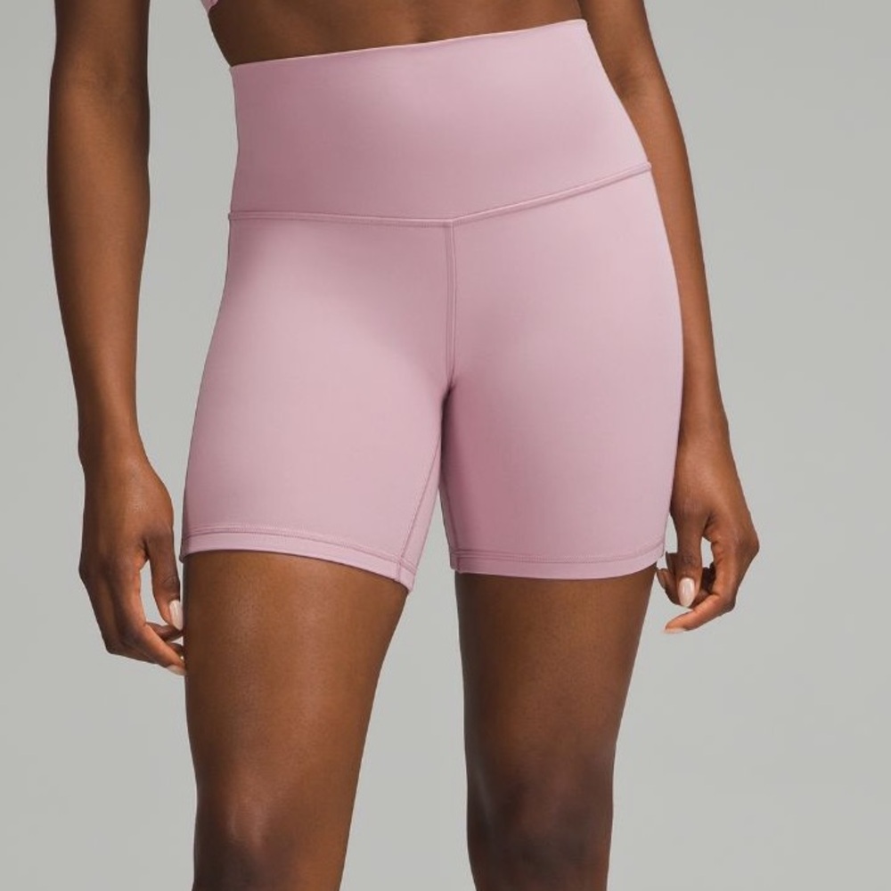 lululemon athletica High-Rise Align 6” Pink Bike Shorts